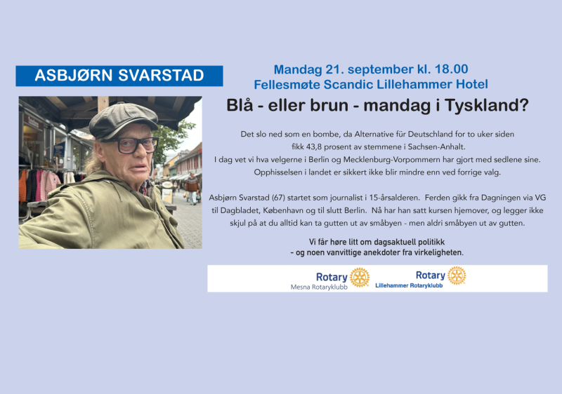 Asbjørn Svarstad 21. september 2026