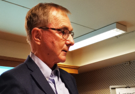 Rekordoppslutning da professor dr. med Lars Vatten snakket om temaet brystkreft på møtet til Lillehammer Rotary tirsdag kveld.