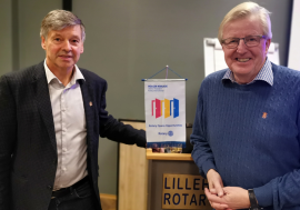 Finn Olsen valgt til ny president i Lillehammer Rotaryklubb for arbeidsåret 2022/23