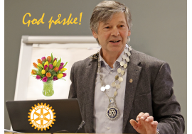 Presidenten ønsker medlemmer og observatører i Lillehammer Rotaryklubb god påske