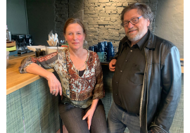 Torhild Andersen og Øivind Pedersen orienterte om Fabrikken og kreative og kulturbaserte næringer i rotarymøtet tirsdag kveld.