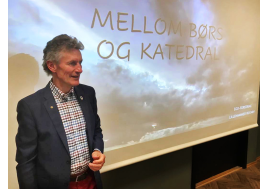Thor Svegården med spennende EGO-foredrag med tittel «Mellom børs og katedral».