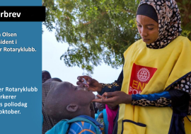 Lillehammer rotaryklubb markerer Verdens poliodag 24. oktober