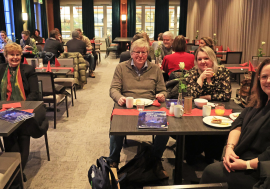 Lillehammerkalenderen presentert på frokostmøte for bedriftene i Lillehammer Sentrum.