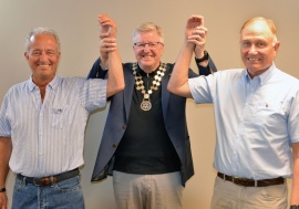 Enda to nye medlemmer ble ønsket velkommen i Lillehammer Rotary.