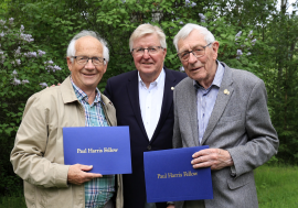 Jarle Bragelien og Jørgen Skaug fikk Paul Harris Fellows hedersbevisning for stor innsats i Lillehammer Rotaryklubb i mange år.