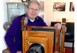 Øistein Lind i Rotaryklubben tirsdag 1. oktober om fotografering – fra glassplater til digitale bilder.